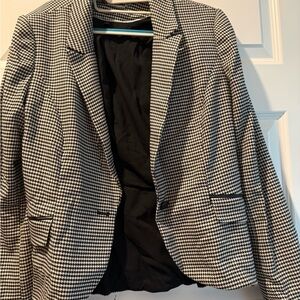 White House Black Market Houndstooth Blazer